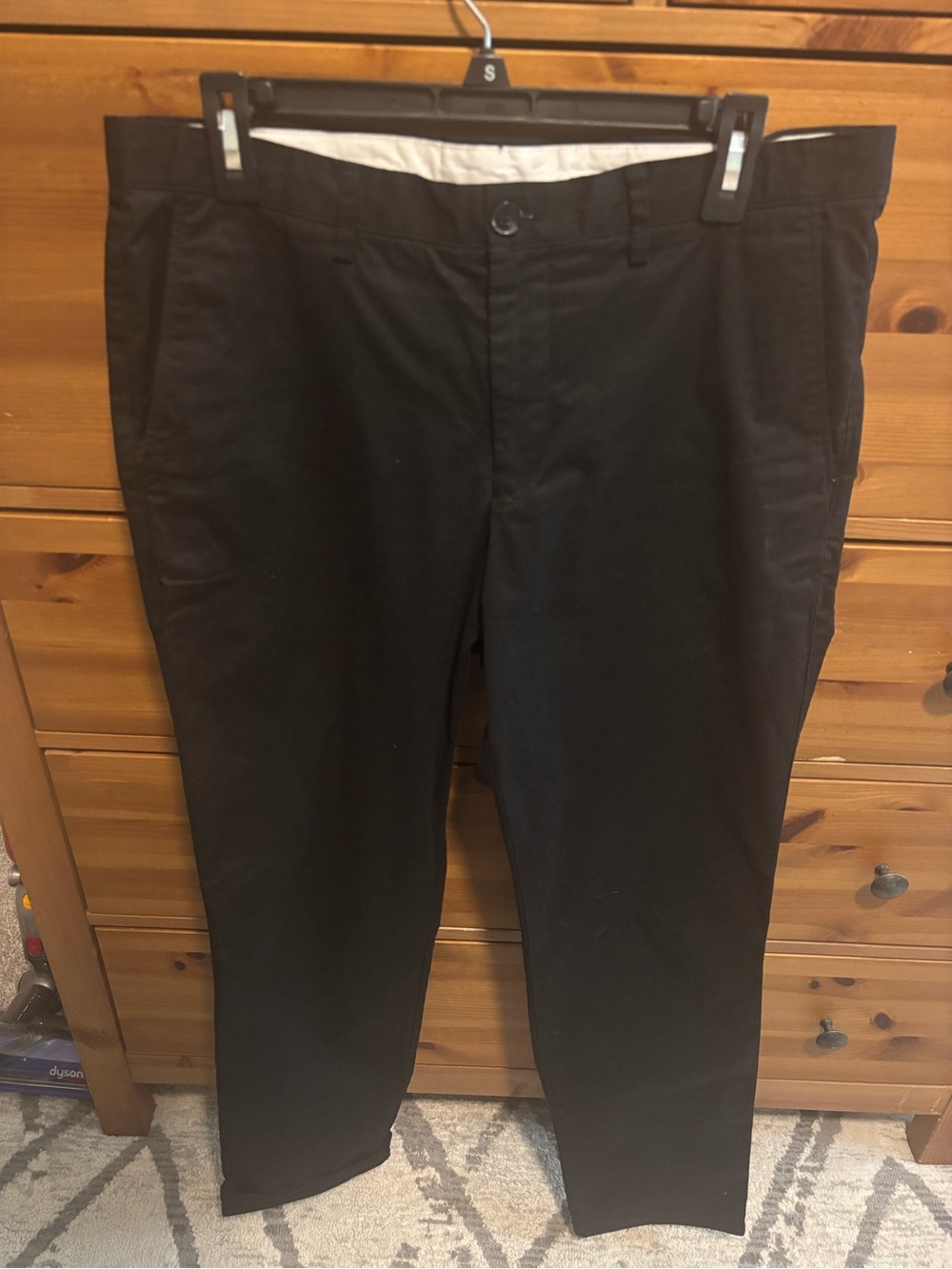 Black Casual Chino Pants